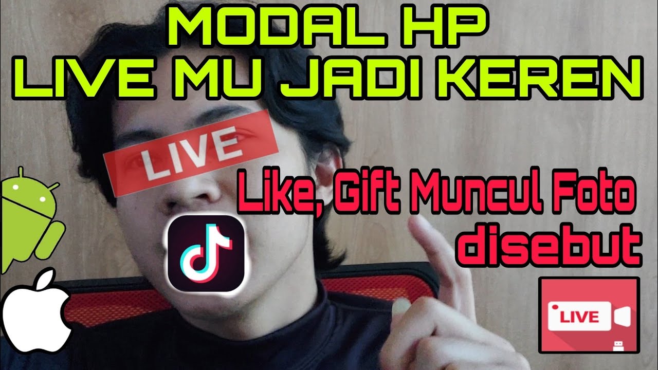 Like, Share, Follow Gift Muncul Foto Dan Sebut Usernamenya di HP - Setting Live TikTok di HP