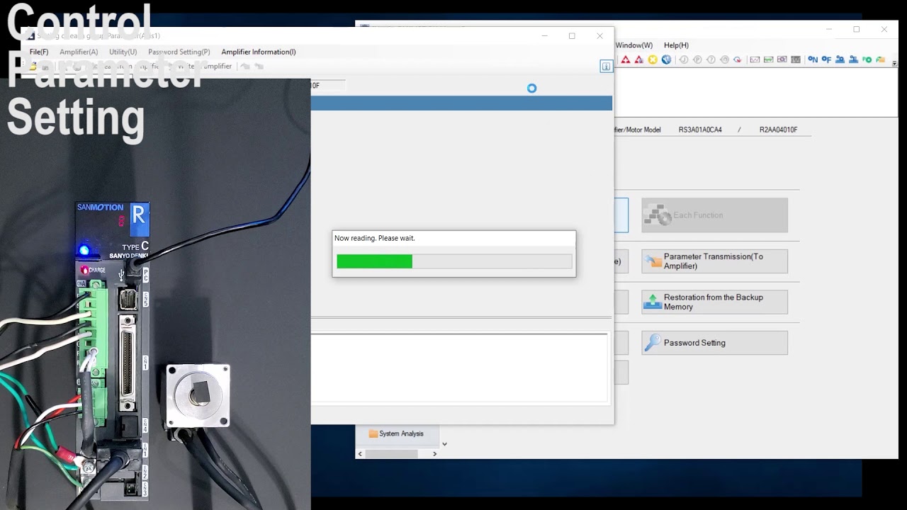 Sanyo Denki RS3 Indexer Drive Initial Setup