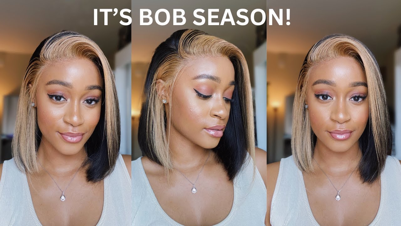 AFFORDABLE 13x4 HD LACE BLONDE HIGHLIGHT BOB WIG | Luvme Hair