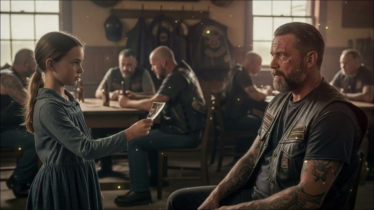 Biker With Total Memory Loss Stared Blankly at the Little Girl — Until She Handed Him Their Photo