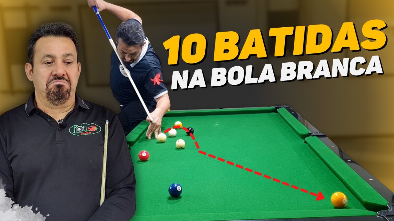 Aprenda as 10 maneiras de bater na bola branca!! Tacadas avançadas 🔥🎱