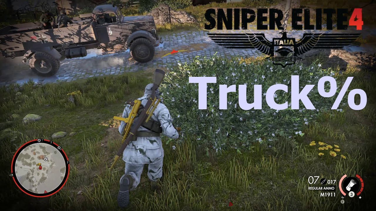 [San Celini WR] Sniper Elite 4 Speedrun - Truck% - 1:01.733
