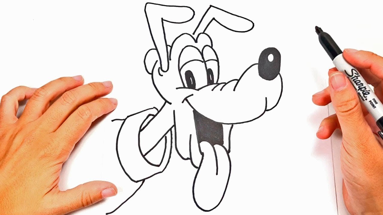Como dibujar a Pluto | Dibujos de Disney