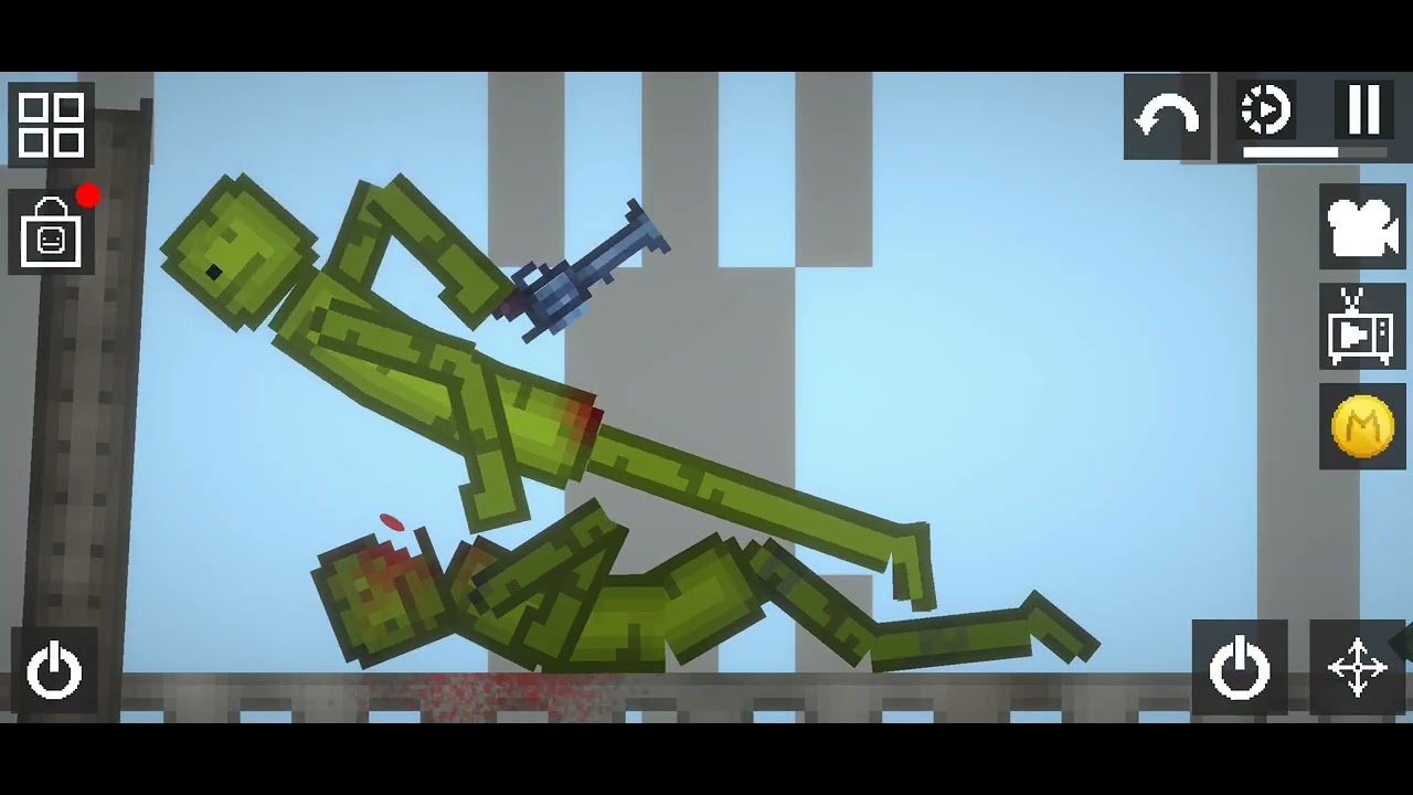 Melon fights againsts pumpkin