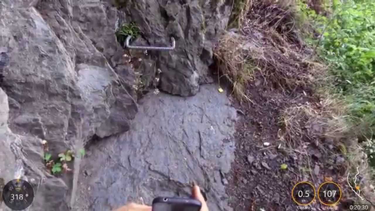 Mittelrheinsteig Klettersteig Boppard - Garmin VIRB Elite Test