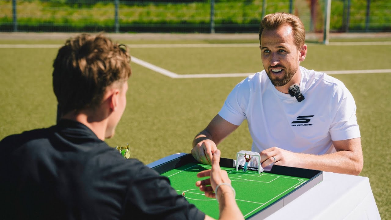 Ich habe Tipp-Kick gegen Harry Kane gespielt