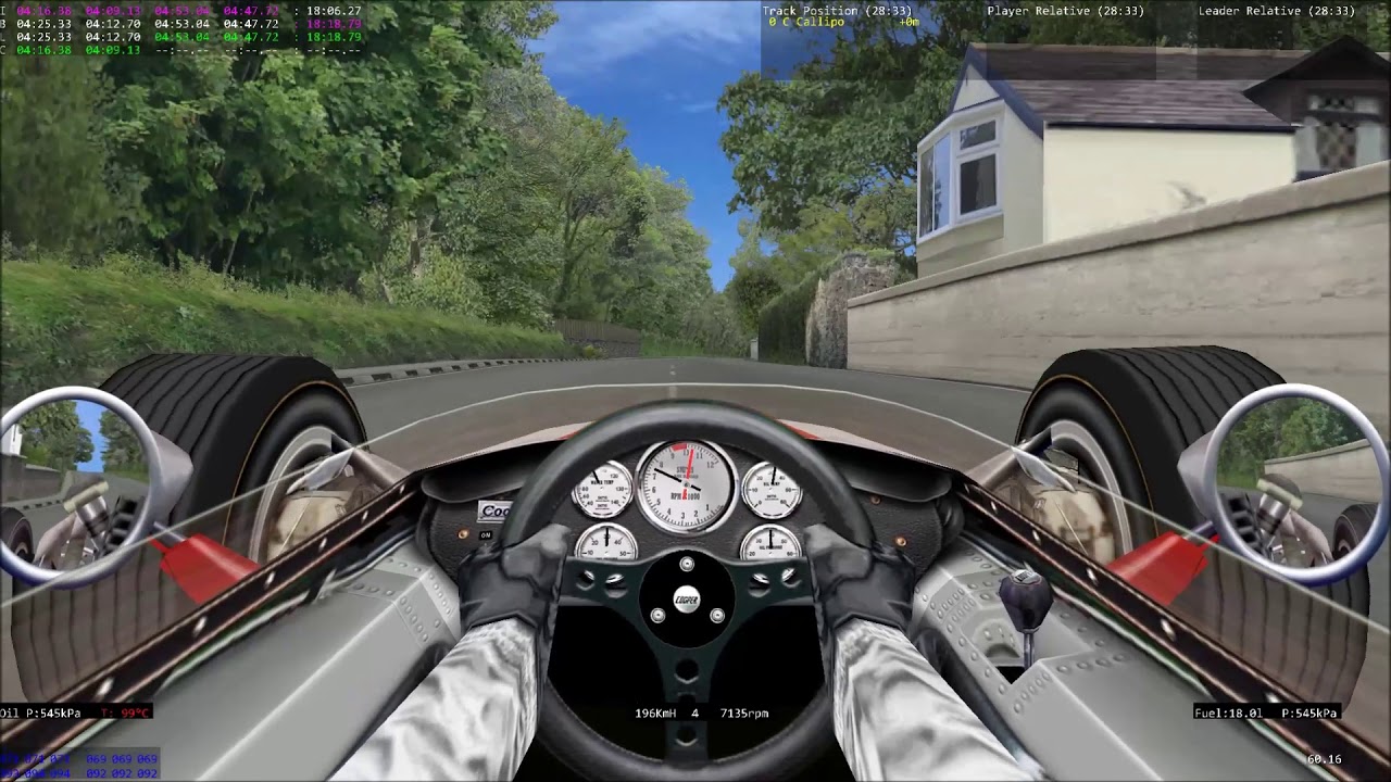 Eine Runde im Cooper Formel 1 T81b von 1967 auf dem legendären Kurs auf der Isle of Man.