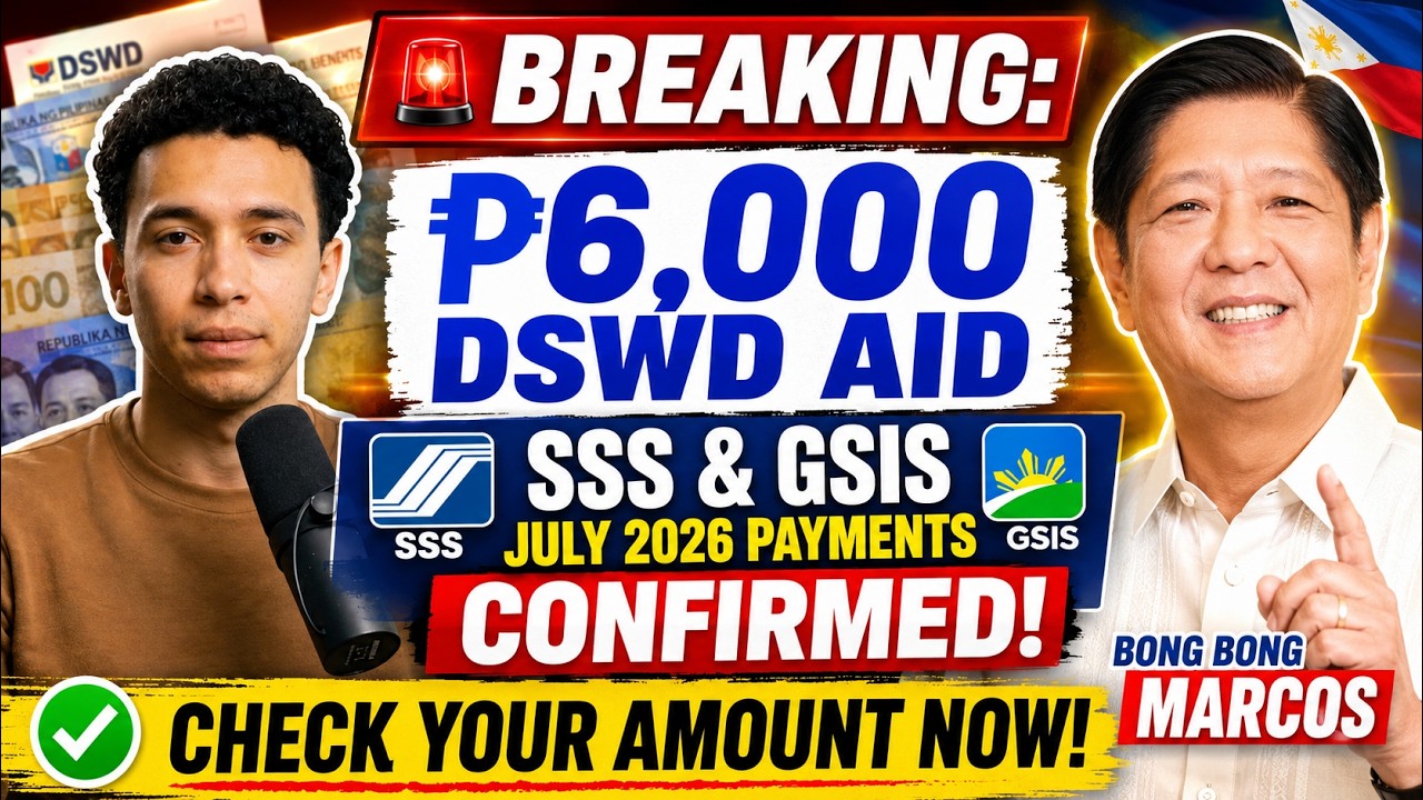 ₱6,000 DSWD + Updated SSS & GSIS Pensions This July 2026 &mdash; Full Payment Update!