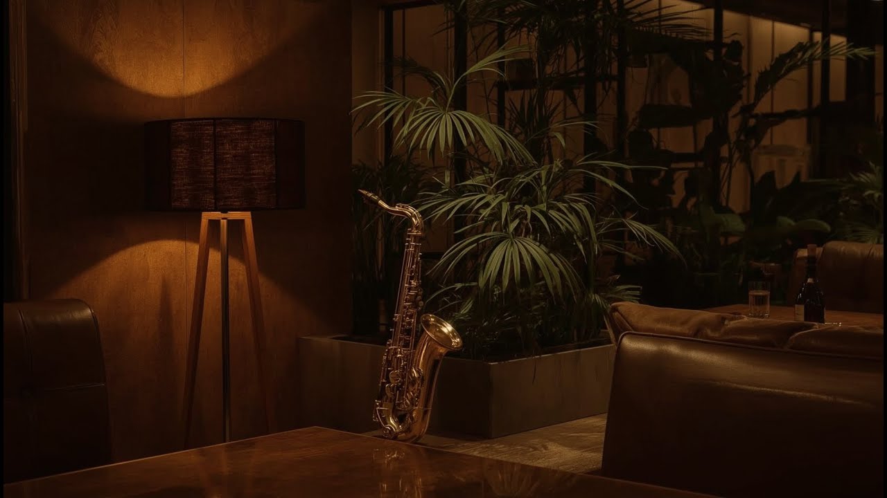 Smooth Funky Jazz with Sax in a Cozy Café Lounge | Relaxed Focus Music