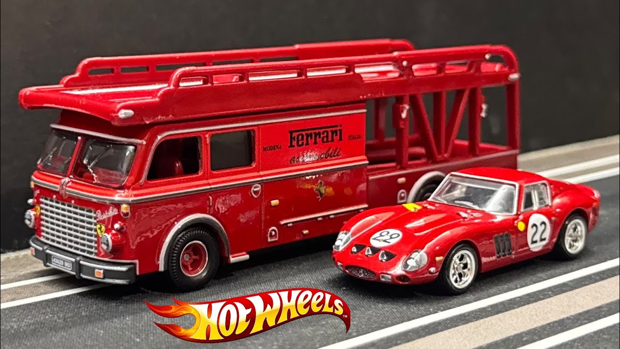 Hot Wheels 2025 Car Culture Team Transport: Ferrari 250 GTO и Fiat 642 RN2 Bartoletti Transporter