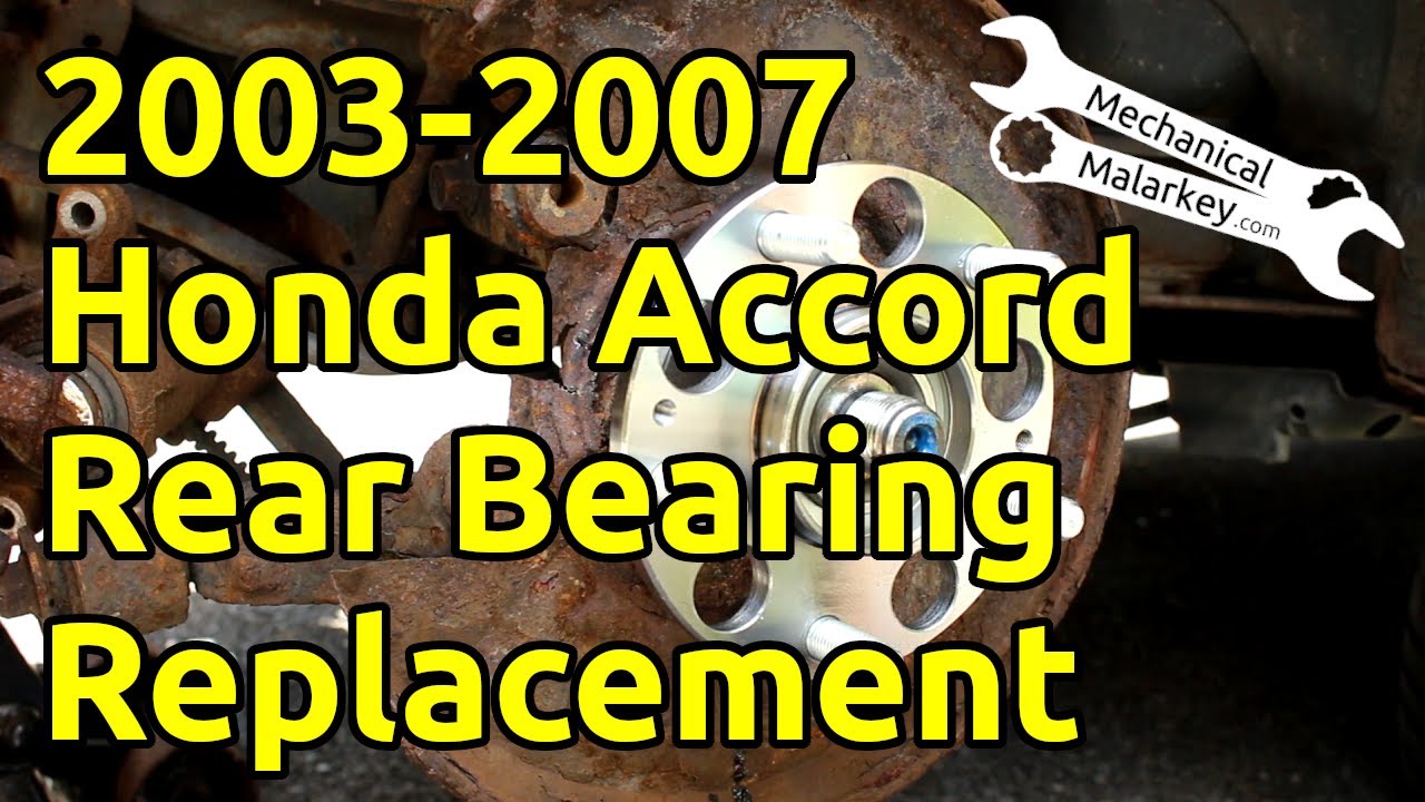 Замена заднего ступичного подшипника Honda Accord 2003-2007