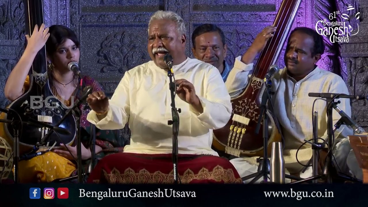 ONDU BAARI SMARANE | Pt. M Venkatesh Kumar | Bhakti Sangeetha |  61st Bengaluru Ganesh Utsava 2023