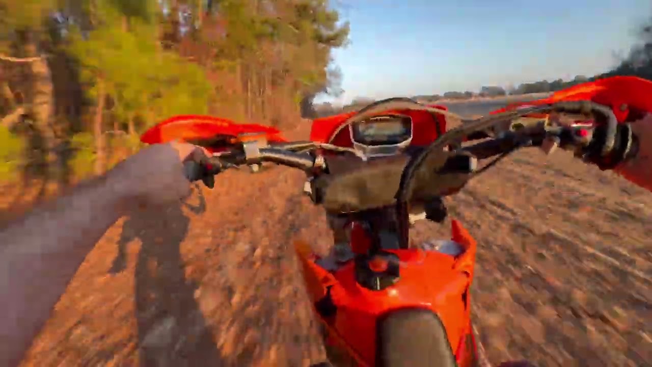 Afternoon ride on a KTM450XC