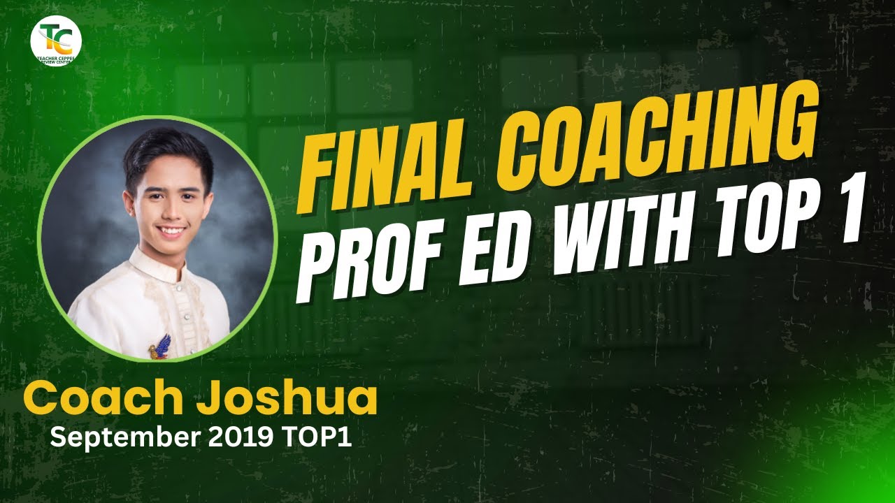 FINAL COACHING PROF ED WITH TOP 1 COACH JOSHUA