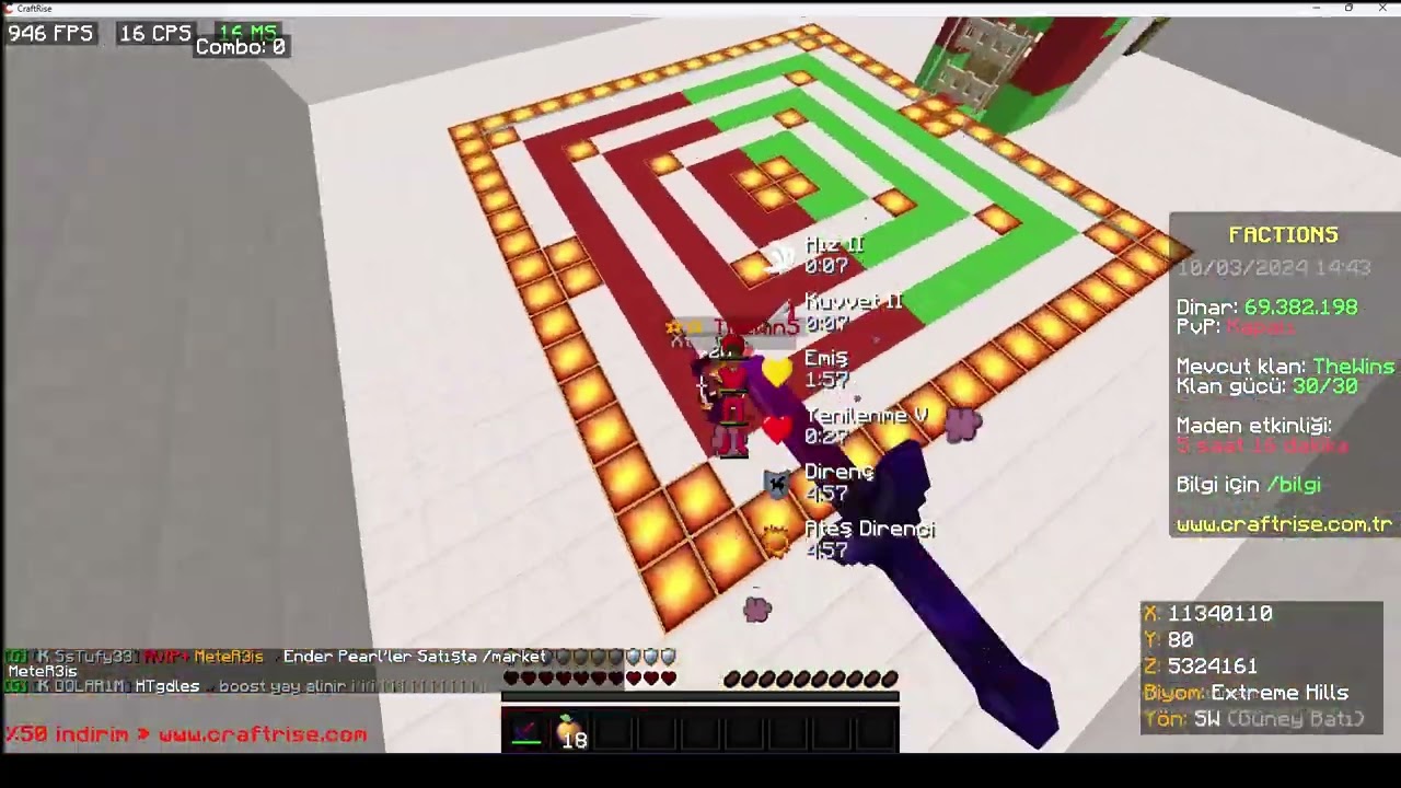 CraftRise Factions - Edit Avı #1 #thewins #craftrise #factions #vs