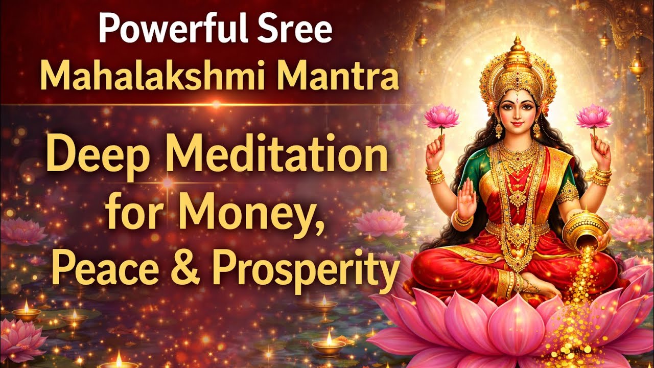 Powerful Sree Mahalakshmi Mantra | Deep Meditation for Money, Peace & Prosperity