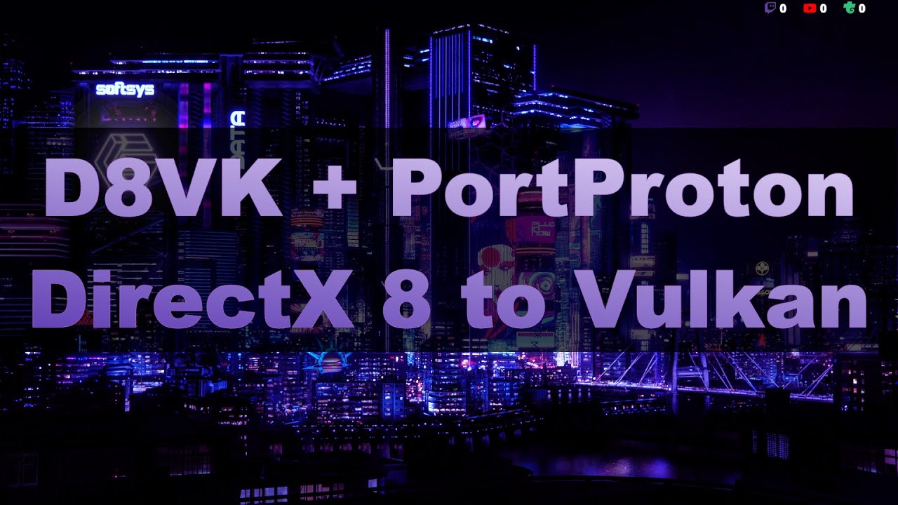 Стрим: D8VK - трансляция DirectX 8 to Vulkan. Тест на Alt Linux + PortProton.