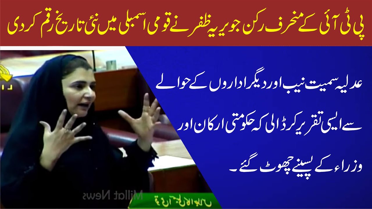 PTI Javeria Zafar Aheer Unique Speech In History Of Pakistan Assembly | Charsadda Journalist
