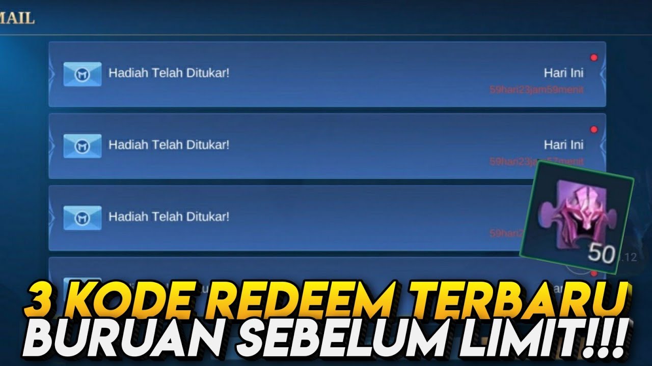 BURUAN CLAIM!!! 3 KODE REDEEM MOBILE LEGEND TERBARU 2021 || NEW REDEMPTION CODE ML!