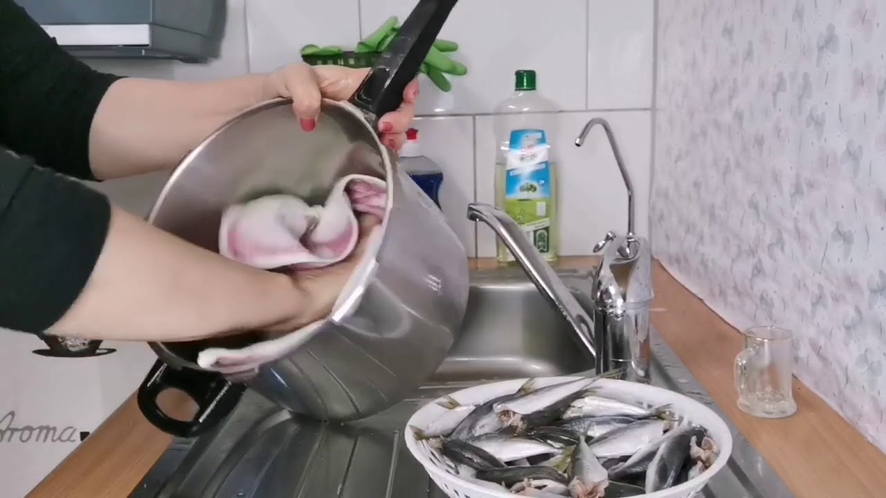 طريقة عمل سمك سردين بالبيت بطنجرة بخار 🐟🍋