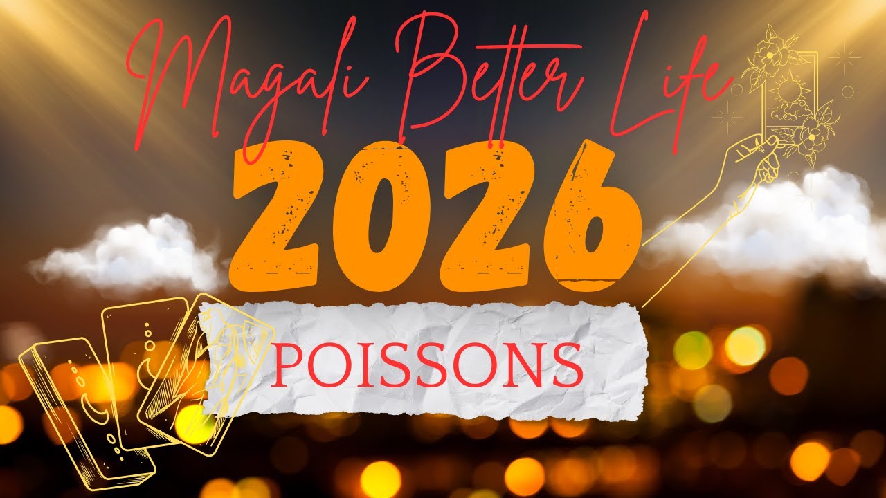 Poisson votre année 2026 mois/mois 