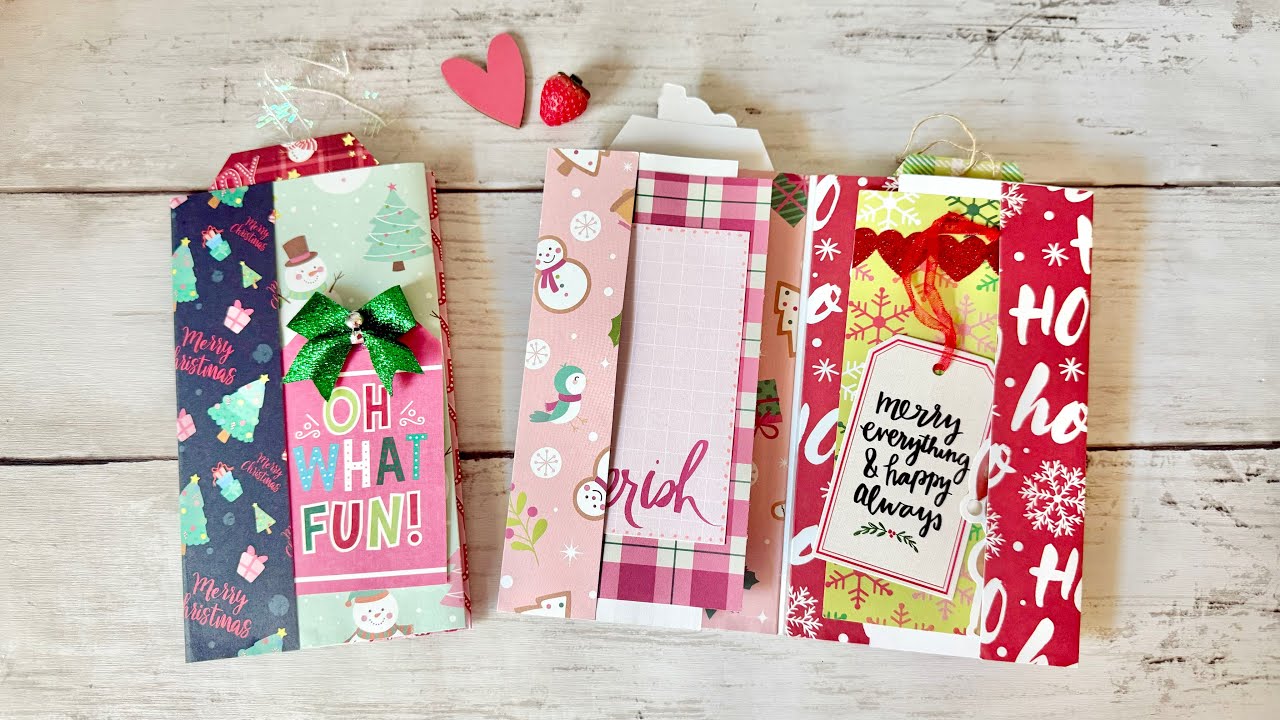 Mini Christmas Folio Flip Book Using 6x6 Paper