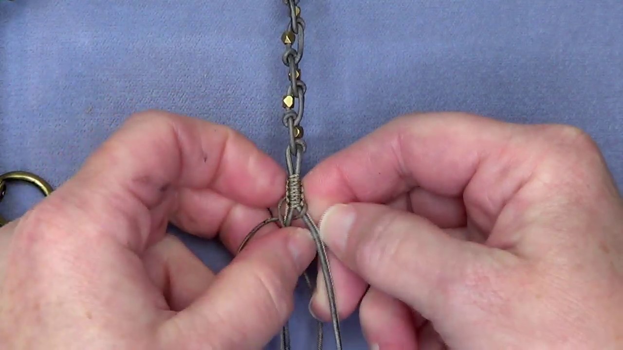 4/7 Creative Connections with Kate: Finishing the Button Knot Wrap Bracelet.