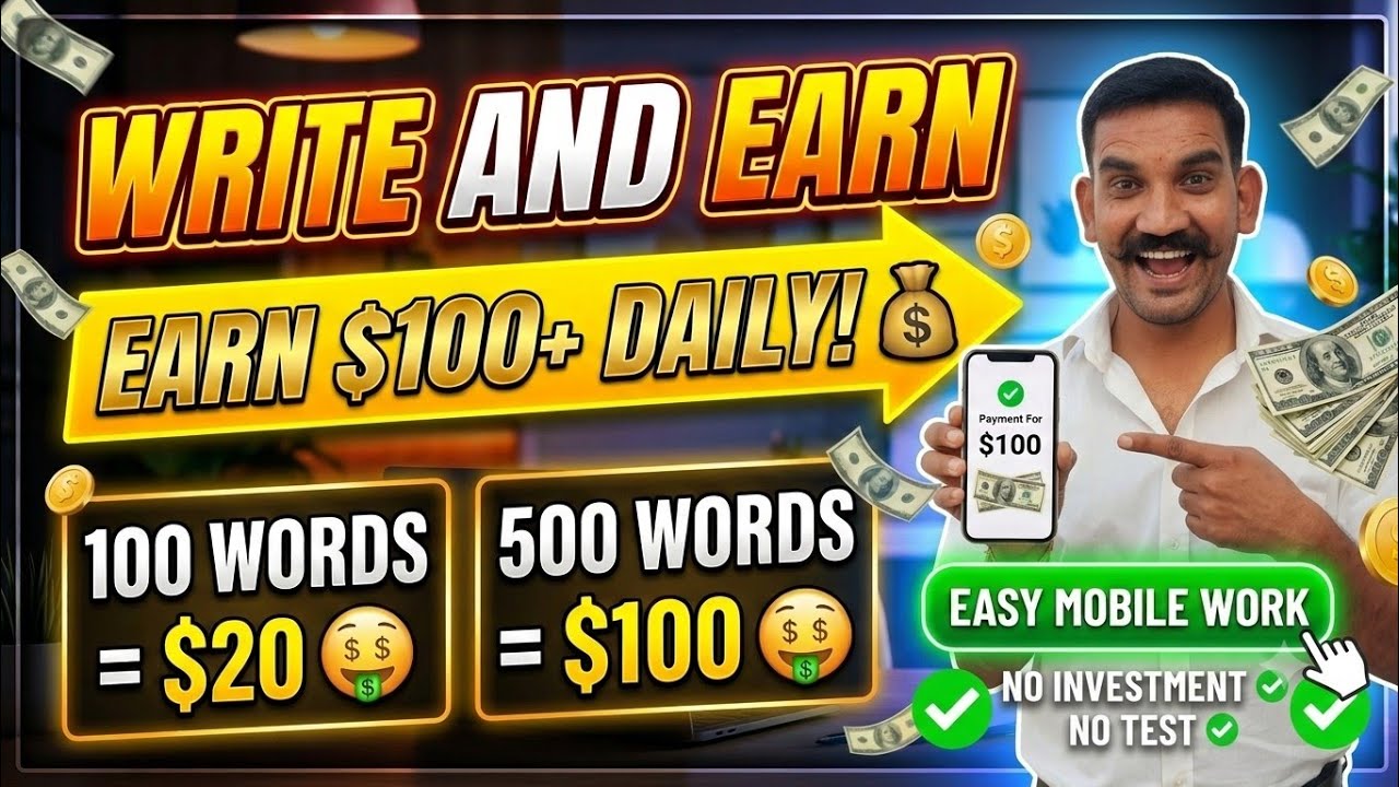 🤑How to Get Online Writing Jobs from Home |⚡Earn Daily Money For Students