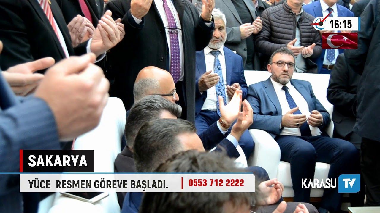 Ekrem Yüce resmen göreve başladı. Sakarya