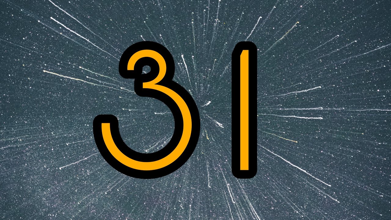31 Second Timer ⏰ | Bright big yellow numbers and relaxing background music