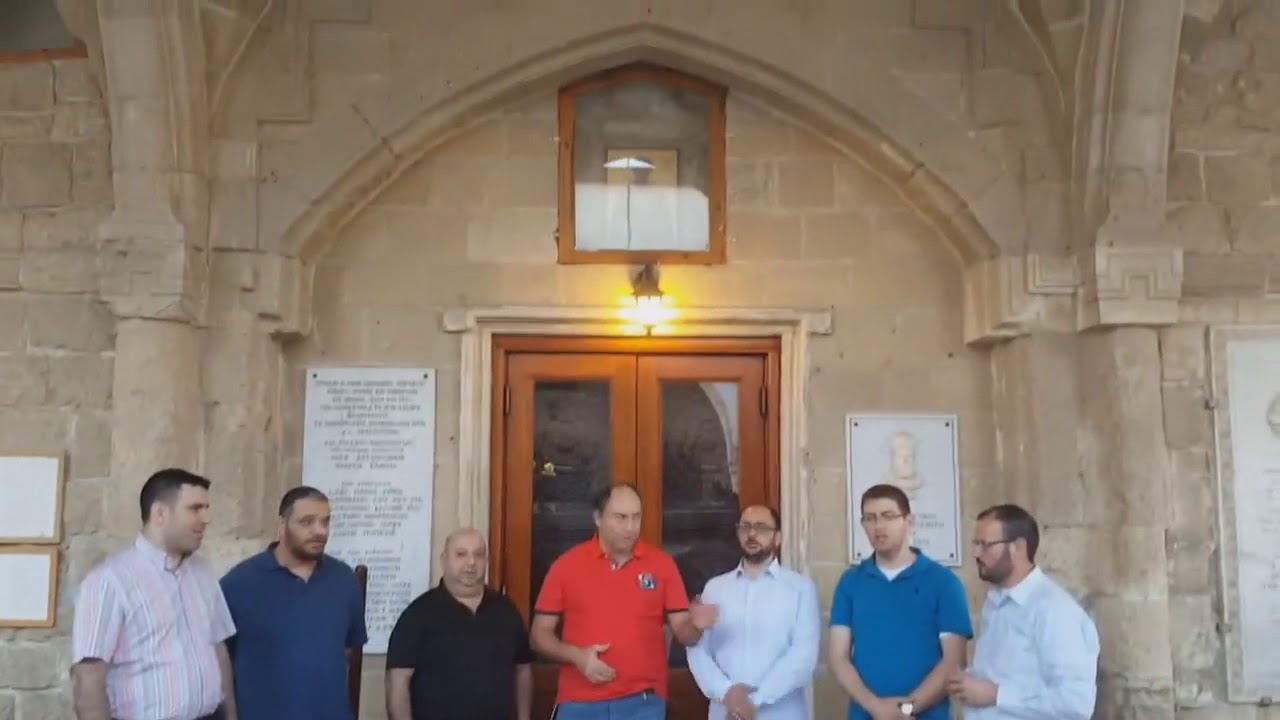 SEM choir from Lazarus Tomb - Lazarus Troparion أيها المسيح الإله لما أقمت لعازر - طروبارية لعازر
