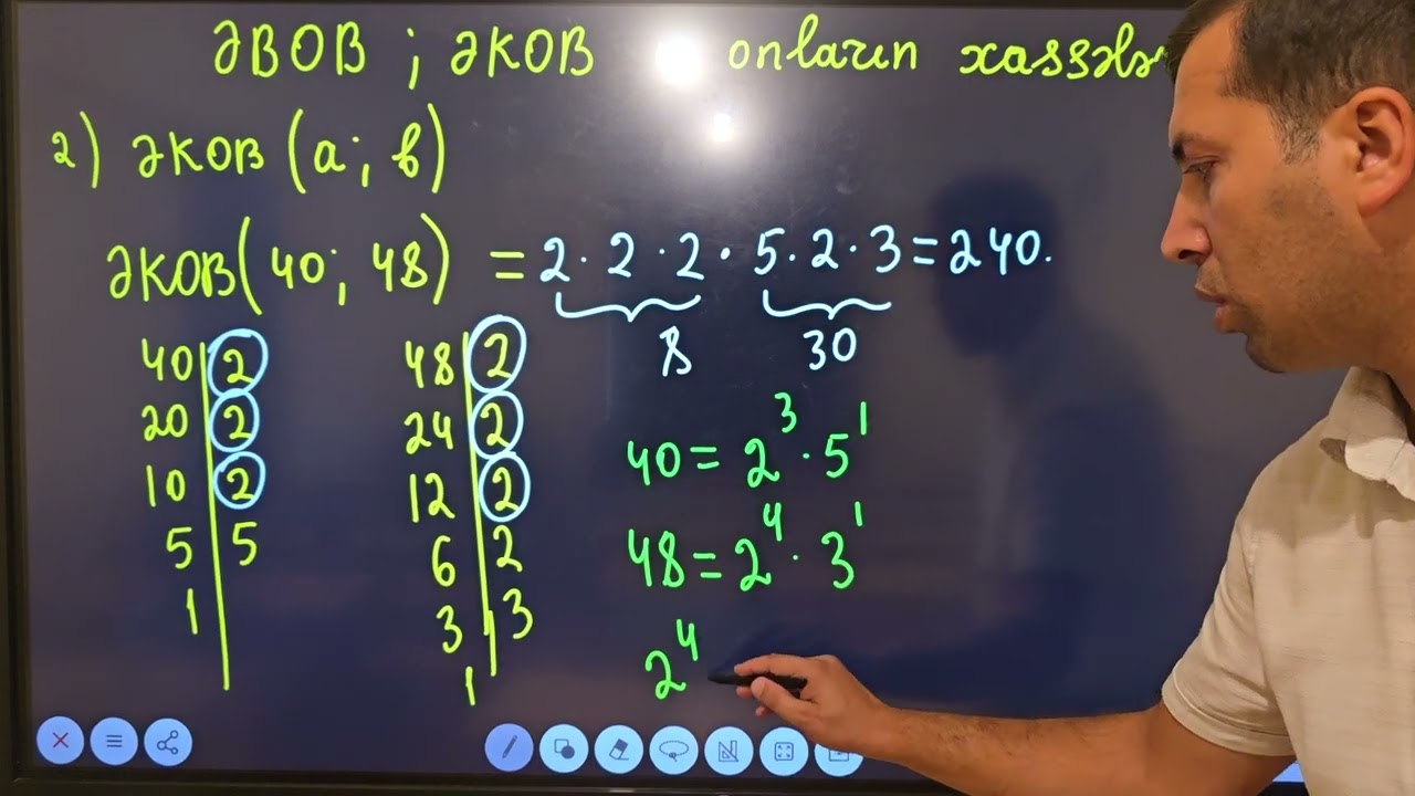 Natural ədədlər, ƏBOB, ƏKOB və onların xassələri.Movzu izahı