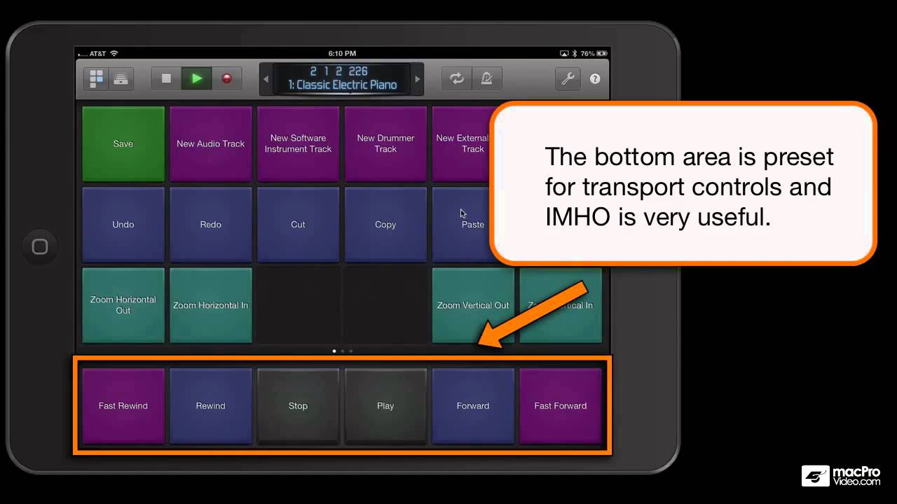Logic Pro 106: Logic Remote - 18. Key Commands at Your Fingertips