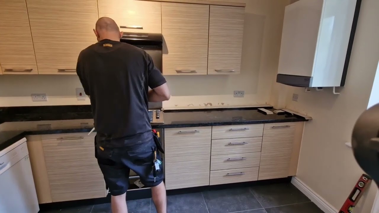 worktop cut part 3 upstand cut and fitting