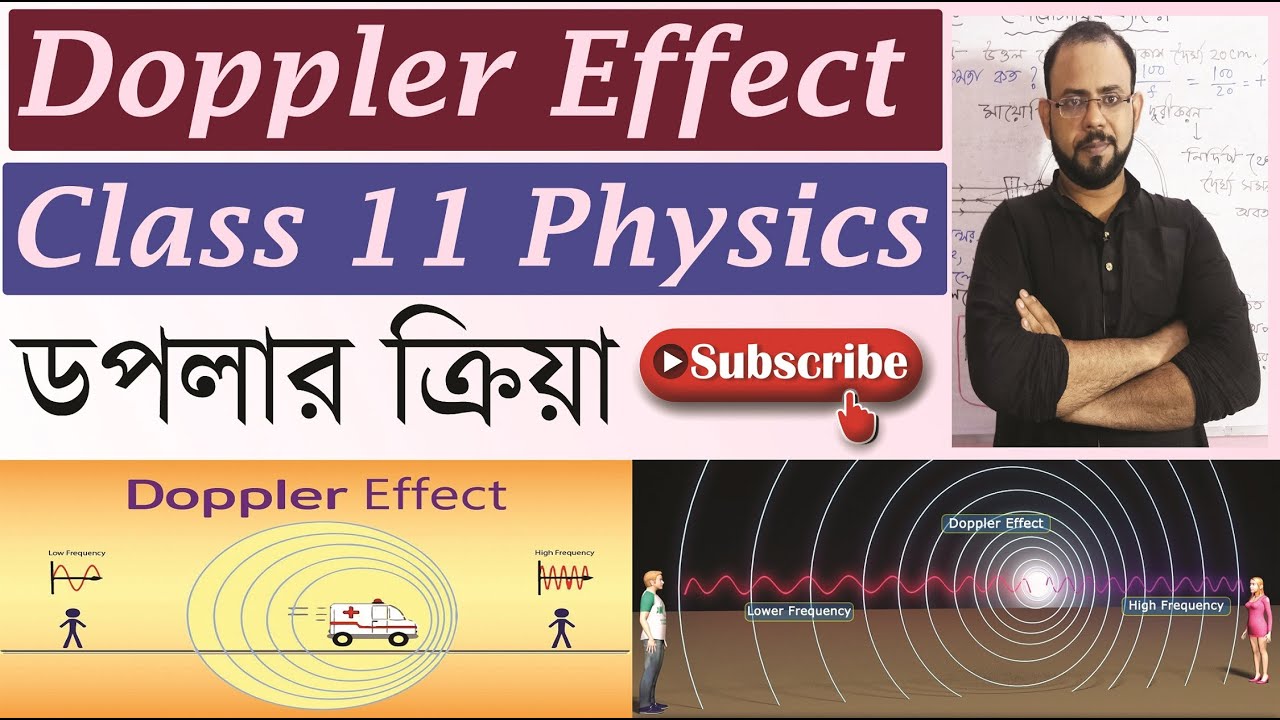 Doppler Effect of Sound & Light - শব্দ ও আলোর ডপলার ক্রিয়া II Class 11 Physics in Bengali version