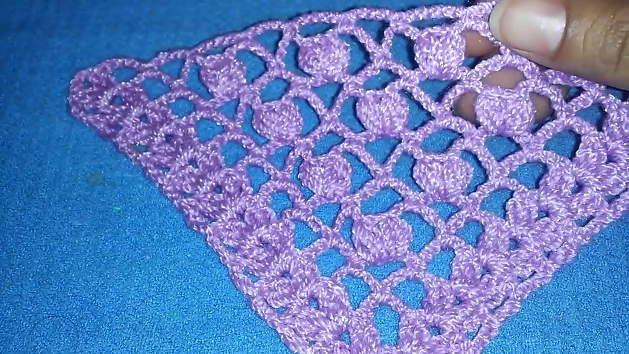 Punto en crochet para CHAL paso a paso en español