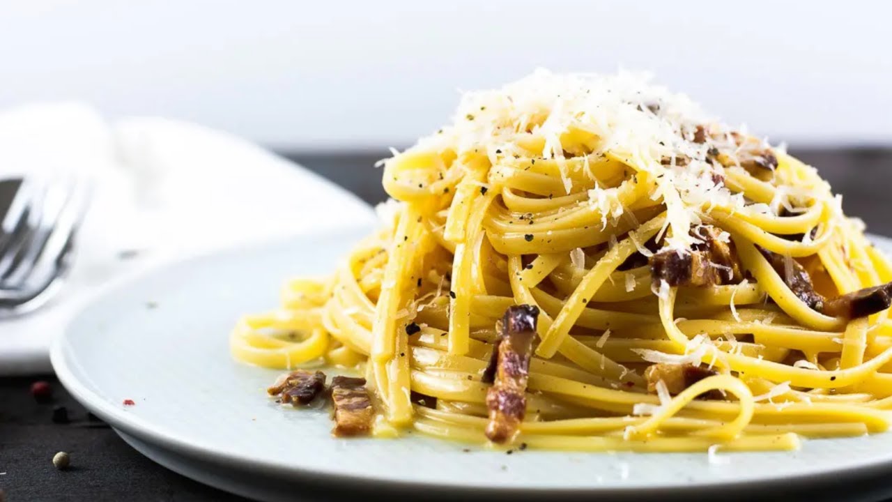 Wie koche ich einfache Spagetti Carbonara - 10 Minuten