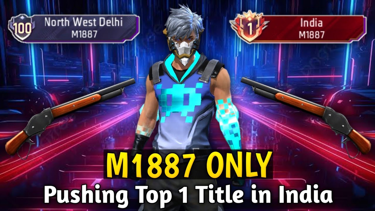Pushing Top 1 Title in M1887 | Solo Br Rank Weopon Glory Push in Season 39 | Ep-9