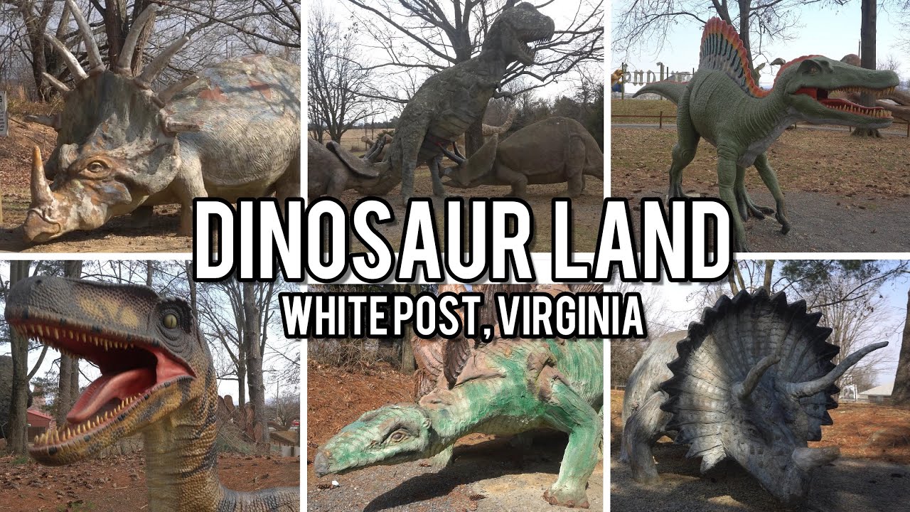 [4K] DINOSAUR LAND, White Post, Virginia, USA | A Fun Place for the Kids!