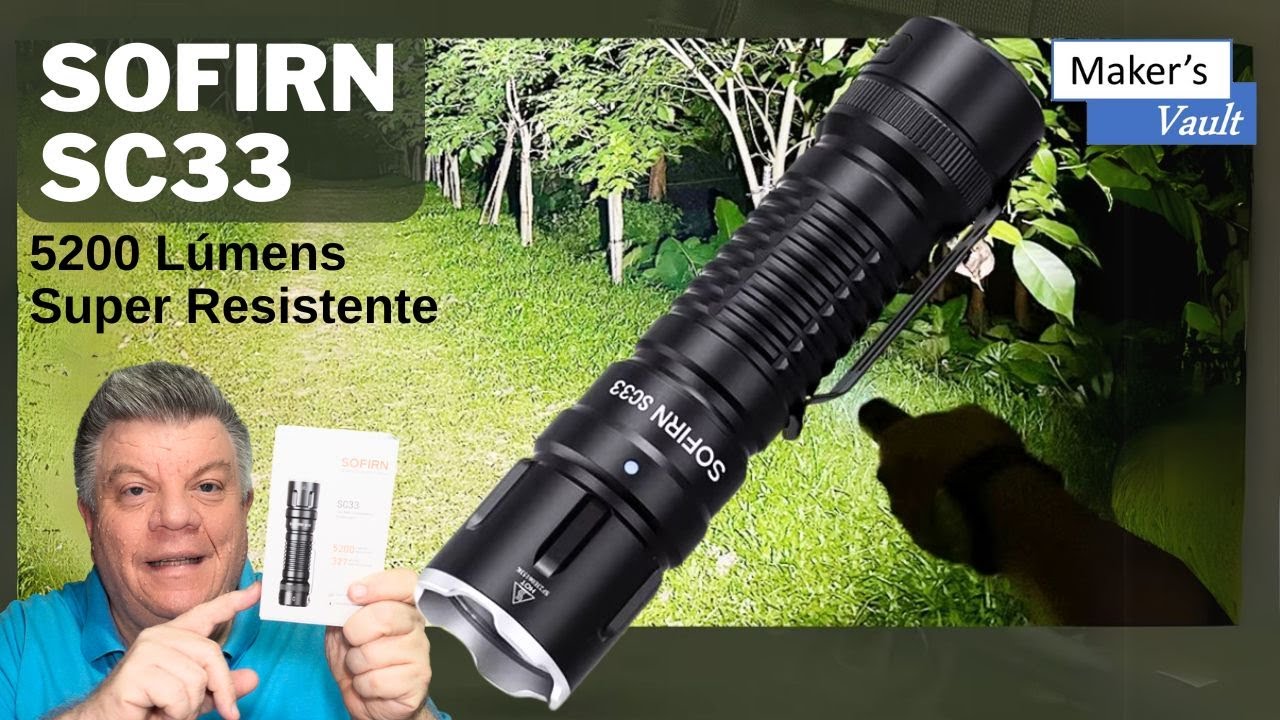Sofirn SC33: Lanterna Super Resistente com 5.200 Lumens