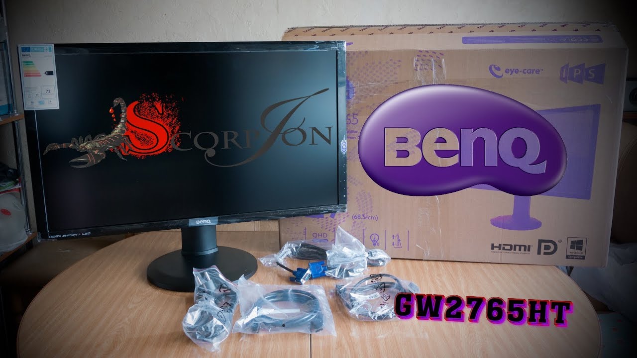 Unboxing and review monitor BenQ GW2765HT