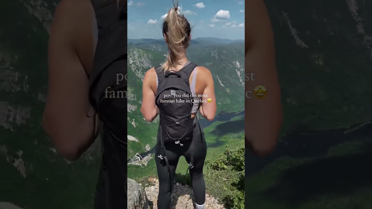 Quebec's Acropole des Draveurs hike at Saint-Aim&eacute;-des-lacs! ⁠⁠🎥: @ferlattez
