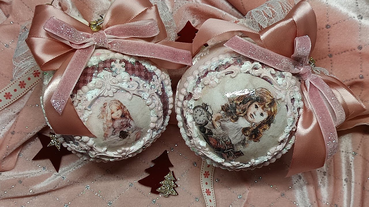 DIY 2 personalizade Christmas ornaments for 2 baby girls! #christmas #cristmasdecor #diy 