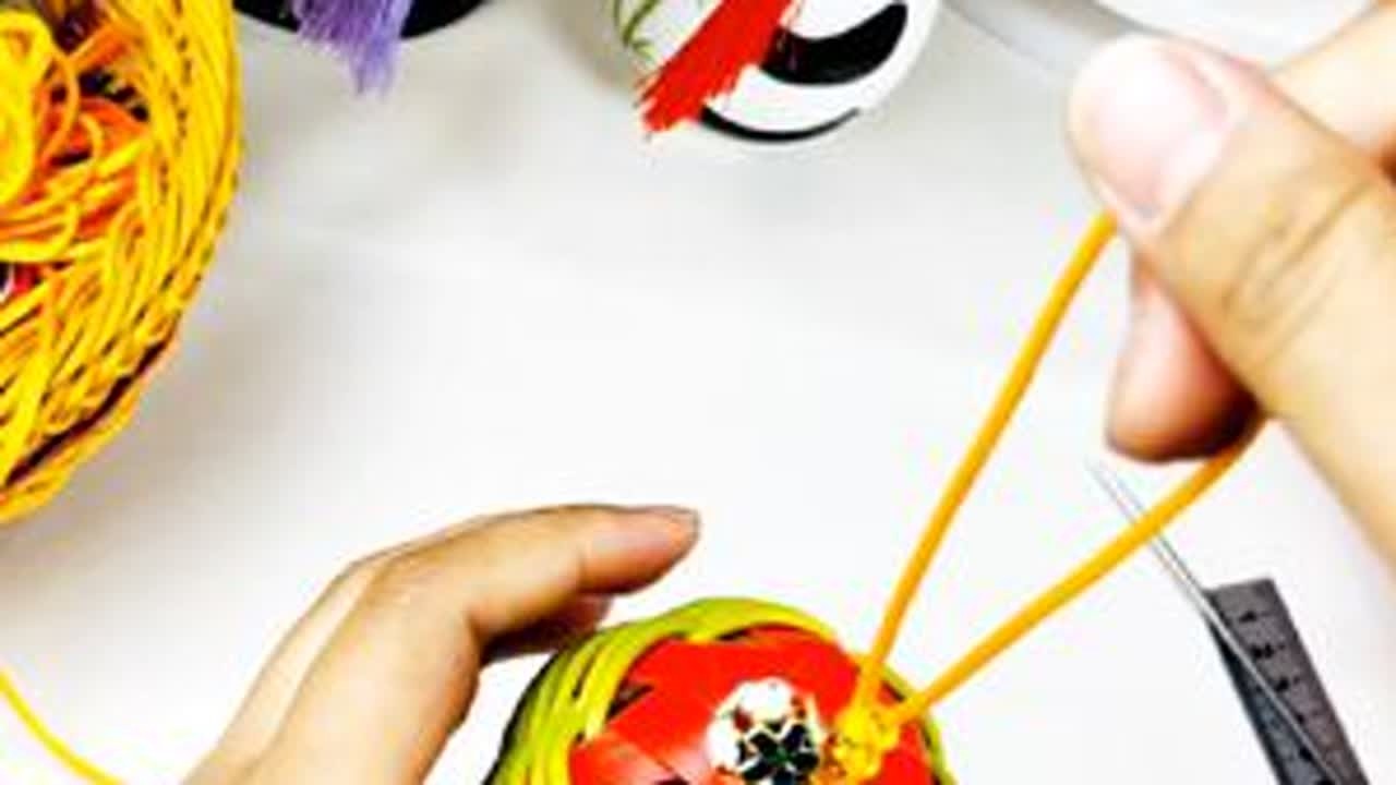 宽条剪32厘米，编条剪四米多长，#手工编织零基础教学 #手工diy #亲手制作 #挂件 #香包