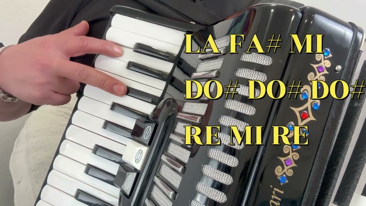 Cancion Facil En Acordeon De Teclas Explicada Tecla Por Tecla Y Nos Dieron Las Diez Tutorial