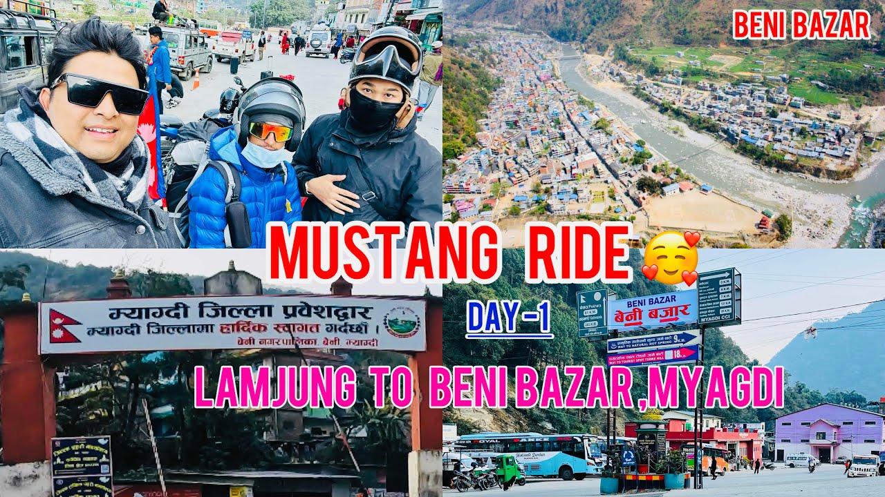 Finally mustang ride 🥰 - Day-1 | Sundarbazar Lamjung to Beni Bazar ,Myagdi ❤️ | Beni ,Myagdi Nepal🇳🇵