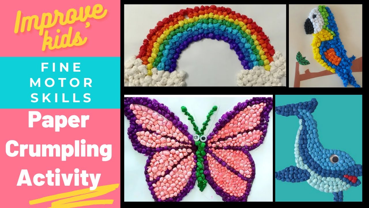 Paper Crumpling Activity / Fine Motor Skills Activities / Fine Motor Developement