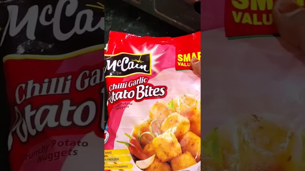 Mccain Chilli Garlic Potato Bites #snacks #mccain #potato #foodies #quicksnacks #shorts