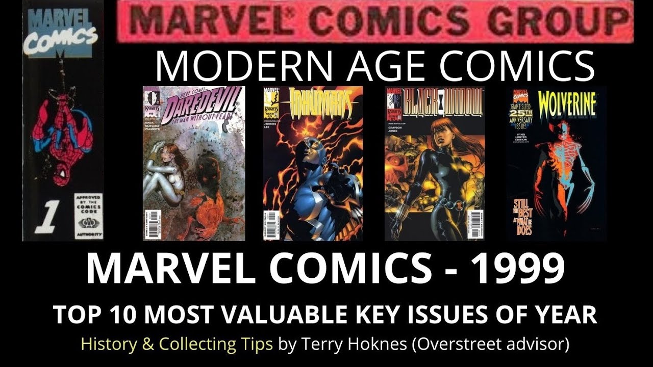 MODERN AGE Marvel Comics 1999 Top 10 Most Valuable key issues comic book investing Black Widow