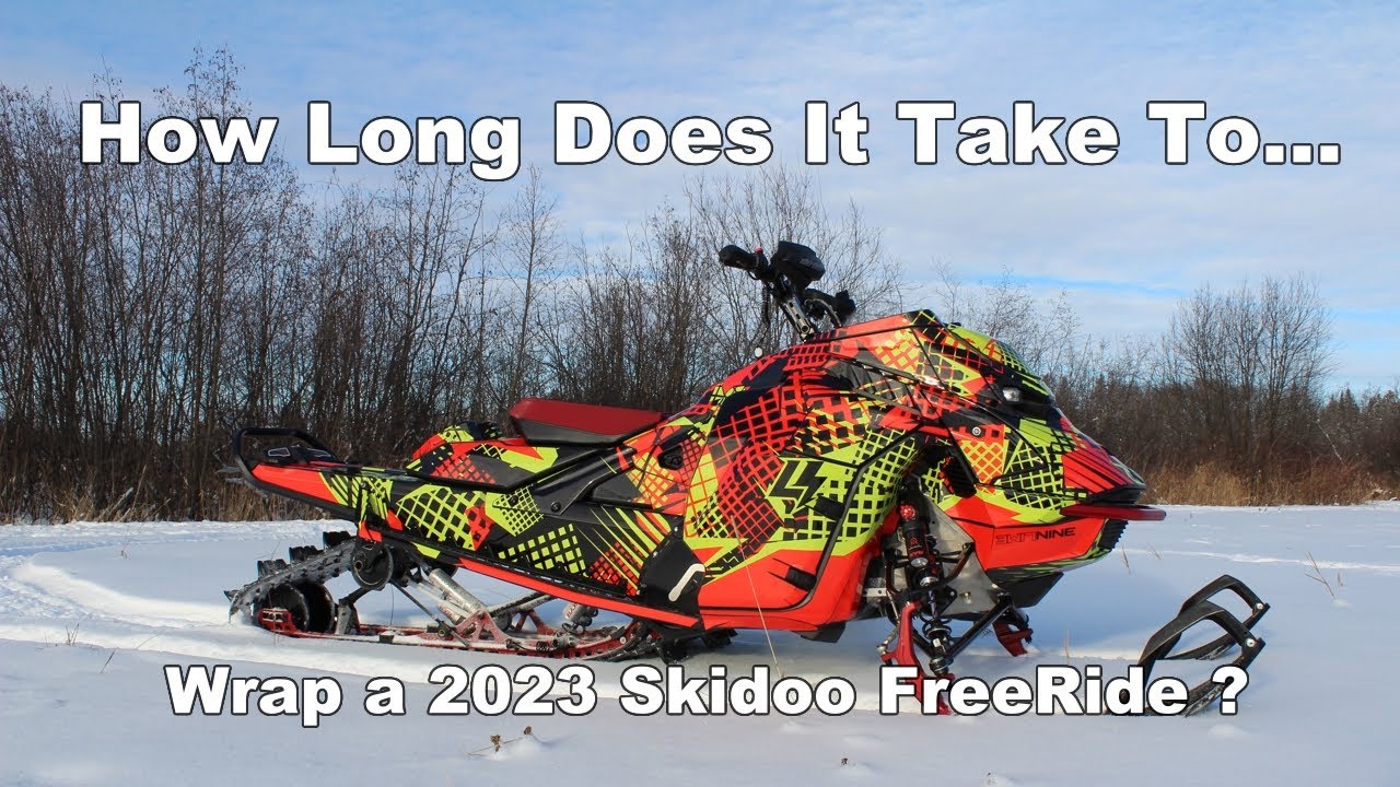 Wrapping a new 2023 SkiDoo FreeRide 850 146